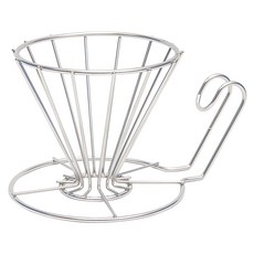 Beatrice 碧翠絲 不鏽鋼咖啡濾杯 304不鏽鋼材質, T-SR-452819 15.5 x 11 x 9cm 2~4杯用, 1個