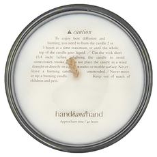 handhandhand 夜系列 香氛精油大蠟燭 燃燒時間約40小時, 木質煙灰, 220g, 1個