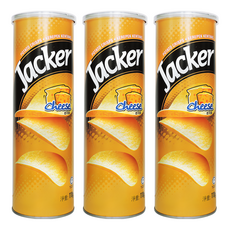 Jacker 洋芋片 起司味, 110g, 3罐