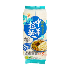 承昌食品 中華拉麵 全素, 非油炸 蒸煮乾燥 快煮3分鐘, 280g, 1包