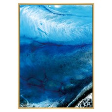 BOLUO GALLERY 菠蘿選畫所 磅礴 湛藍 掛畫 APAP3450D, 木色