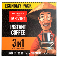 MR.VIET 三合一即溶咖啡粉 經濟包, 17g, 50條, 1盒
