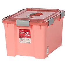 KEYWAY 聯府 Best 手提收納箱附輪, 紅色, 1個