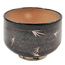 銀彩松葉煎茶杯-日本製,日式陶瓷茶杯, 1入