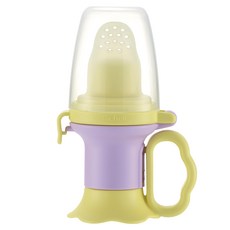 Richell 利其爾 食物咬咬樂輔助器 寶寶輕鬆自主進食 訓練抓握能力, 紫色, 1個