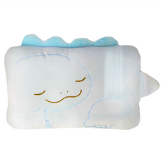 Mother garden 恐龍日記 兒童枕頭, 43 x 28cm, 藍色