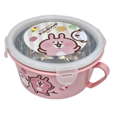 雅迪 卡娜赫拉的小動物不鏽鋼分離式多用途碗 400ml, 粉色, 1個