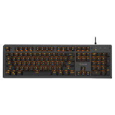 DIKE Hawk背光青軸機械鍵盤 電競多媒體, 黑色, DGK900BK, 青軸