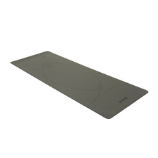 三次方 ULTD Flow 定位線防滑瑜珈墊 PU+天然橡膠, 1個, 183 x 68 x 0.5cm, 圓弧款 夜幕灰