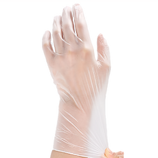 淨新科技 一次性PVC手套 S 透明色, 100個, 1盒