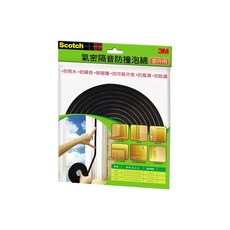 3M Scotch 室外用氣密隔音防撞泡棉, 防水/防噪音/耐碰撞, 1個