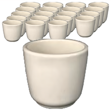 TATUNG 大同磁器 直型茶杯 20個, 單色, 1組