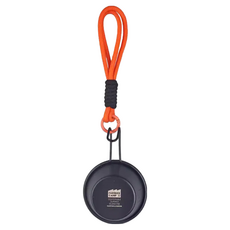 FARMERCAMP 迷你餌料碗 直徑7.5 x 11.5 x 3cm 輕巧便攜, 1個, 黑色+橘色