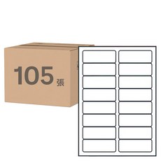 鶴屋 A4三用電腦標籤 9號 B36102 100 x 36mm, 16格, 105張