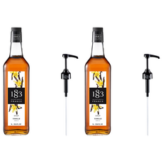 1883 MAISON ROUTIN 香草果露糖漿 附壓頭，1L, 2瓶