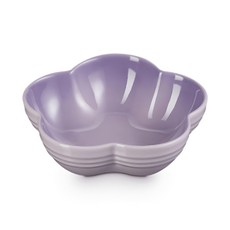 LE CREUSET 花型盤 藍鈴紫 12.2 x 12.4 x 4cm 精緻餐桌擺盤, 1個