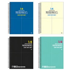 Ibis 四格練習本, 藍色、奶油色、黑色、薄荷色, 1組