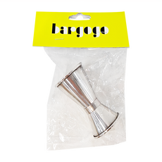 bargogo 捲邊日式雙頭量杯 -15ml&30ml, 不鏽鋼材質，台灣生產, YGC-LBJ1530, 1個