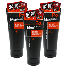 MENTHOLATUM 曼秀雷敦 男士緊緻彈力洗面乳, 有效去除油, 皮膚不緊繃, 100g, 3條