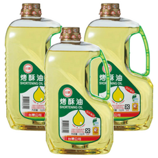 台糖 烤酥油 國內唯一以黃豆煉製而成 耐炸油 煎炒油炸皆宜, 2L, 3瓶