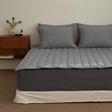 Maatila Washing Hotel系列 100支高密度純棉床墊, 淺炭灰
