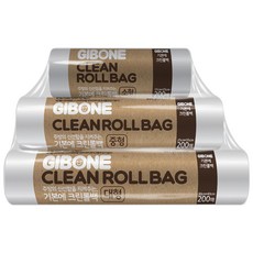 GIBONE 捲筒型食物保鮮袋綜合套組, S + M + L, 600入, 1組