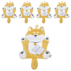 MORINO 摩力諾 造型擦手巾 MO8352 24 x 35cm 財犬阿福, 1條, 5條