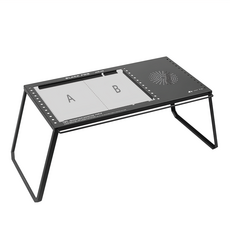 ShineTrip 山趣 黑霧桌2.0 升級款 側架兩入, 黑色