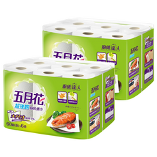 五月花 超強韌廚房紙巾 60張, 6捲, 2袋