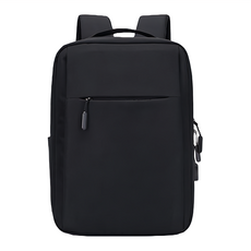 bebehome USB充電孔電腦雙肩後背包 - 滌綸, 41 x 30 x 14cm, 黑色