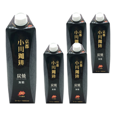 小川 京都炭燒咖啡 無糖, 1L, 5瓶