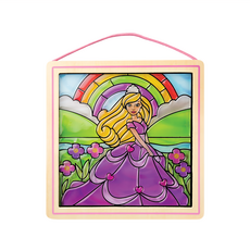 Melissa&Doug 瑪莉莎 彩繪水晶壁貼 4歲以上, 公主