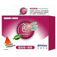 bioline 星譜生技 巴西綠蜂膠+緩釋蔓越莓, 60顆, 1入