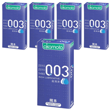 Okamoto 岡本 003RL超潤滑保險套, 10入, 5盒