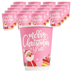 冷熱共用雙層中空杯 12oz 耶誕款, 25個, 20組