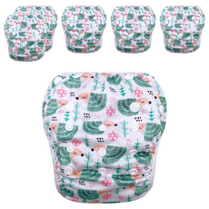 我家寶貝 嬰幼童調節式內褲型泳褲 刺蝟, 0-3歲, 6件