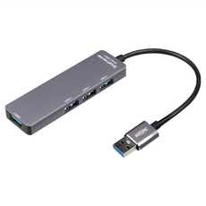 INTOPIC 廣鼎 USB3.1 高速集線器, 4Port 傳輸協定, 5Gbps, 9.9mm厚度, HB-650, 1條