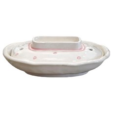 美濃燒 萬古燒 附蓋長烤皿, 日本製, 陶瓷材質, 長20cm 寬13cm 含蓋高7cm, 滿水容量300mL, 混合顏色, 1個