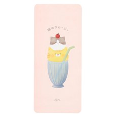 ekax 三合一多功能滑鼠墊 大尺寸 超纖布 滑鼠墊/清潔布/防塵布, 貓咪冰沙 粉色, 1個