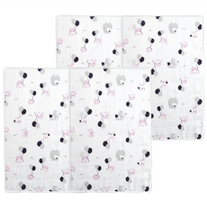 KU.KU Duckbill 酷咕鴨 夢想氣球紗布澡巾, 酸甜蜜桃粉, 2個