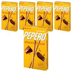 LOTTE PEPERO 巧克力夾心棒，45g, 5盒
