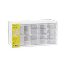 lIvinbox A9-5244零件箱, 小型零件分類箱, 白色, 1個