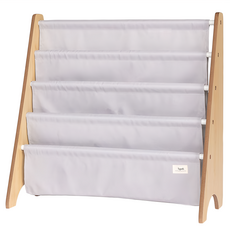 3 sprouts 友善地球書架 再生聚酯纖維, 淺灰色, 62 x 25 x 61cm, 4層