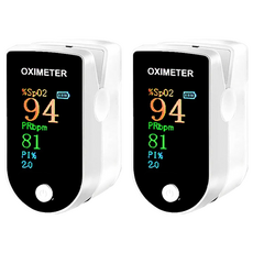HANLIN 手指血氧偵測器 運動專用 OLED螢幕, OXI, 2個