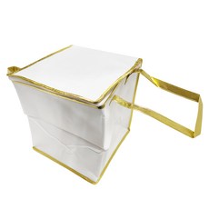 蛋糕保冰袋 不織布珍珠棉食品級鋁箔 8吋單層/雙層/加高 咖啡色, 白金色, 1組