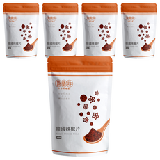 頂膳珍 韓國辣椒片, 80g, 5包