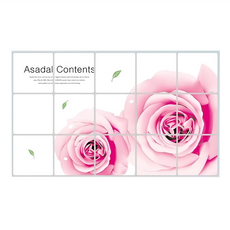 WA. WALL ART 耐高溫防水防油貼 情人玫瑰 80g, 1個