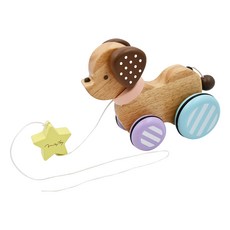 Ed.Inter 手拉車玩具 寶寶學步好夥伴, 糖果小狗 多色, 1組