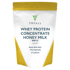 TRYALL 濃縮乳清蛋白粉 蜂蜜牛奶, 500g, 1包