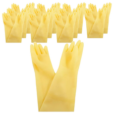 協興 橡膠手套Set 掌面顆粒粗糙 防滑效果佳 天然乳膠, 本色, 9.5 x 16吋, 12雙